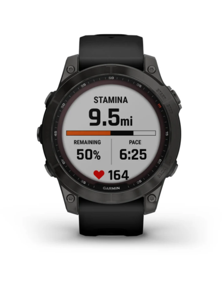 Ceas Garmin Fenix 7 Pro Sapphire Solar Titan DLC Carbon Gray/Black Ceas Garmin Fenix 7 Pro Sapphire Solar Titan DLC Carbon Gray/Black