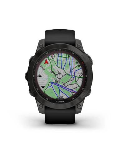 Ceas Garmin Fenix 7 Pro Sapphire Solar Titan DLC Carbon Gray/Black