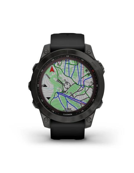 Ceas Garmin Fenix 7 Pro Sapphire Solar Titan DLC Carbon Gray/Black Ceas Garmin Fenix 7 Pro Sapphire Solar Titan DLC Carbon Gray/Black