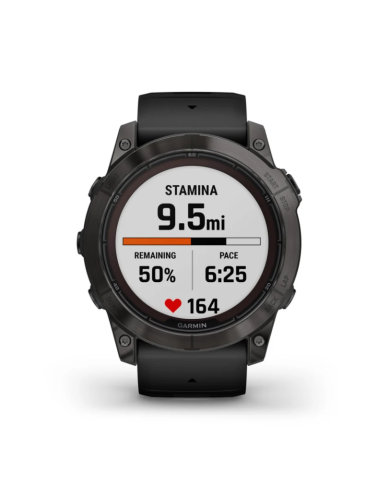 Ceas Garmin Fenix 7 Pro Sapphire Solar DLC Carbon Gray Tian/Black 51mm