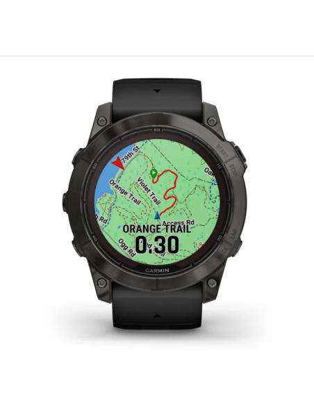Ceas Garmin Fenix 7 Pro Sapphire Solar DLC Carbon Gray Tian/Black 51mm Ceas Garmin Fenix 7 Pro Sapphire Solar DLC Carbon Gray Tian/Black 51mm