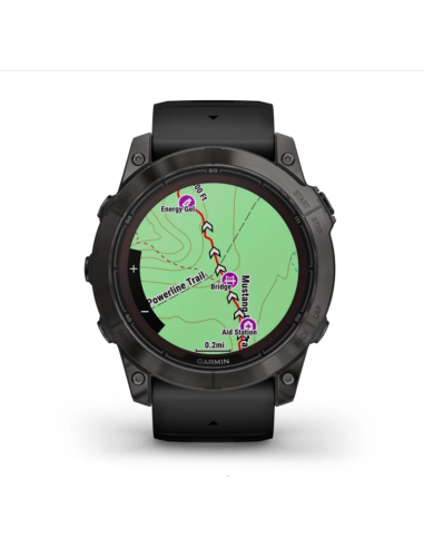 Ceas Garmin Fenix 7 Pro Sapphire Solar DLC Carbon Gray Tian/Black 51mm