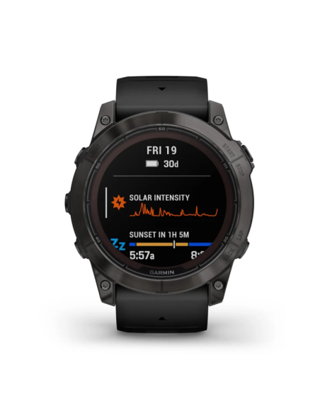 Ceas Garmin Fenix 7 Pro Sapphire Solar DLC Carbon Gray Tian/Black 51mm Ceas Garmin Fenix 7 Pro Sapphire Solar DLC Carbon Gray Tian/Black 51mm