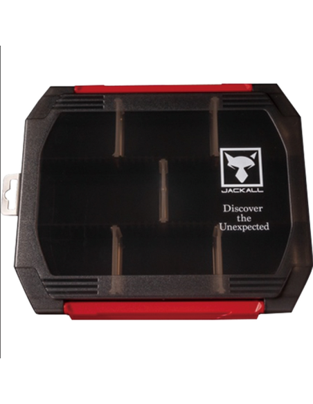 Cutie pentru Naluci Jackall 2300D Double Open M, Clear Black, 23.4x19.5x4cm Cutie pentru Naluci Jackall 2300D Double Open M, Clear Black, 23.4x19.5x4cm