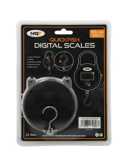Cantar Digital NGT Quickfish 25 Kg/55lb Cantar Digital NGT Quickfish 25 Kg/55lb