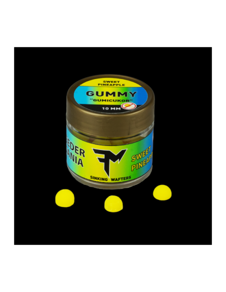 Wafters Feedermania Gummy Sweet Pineapple, 10mm, 25g Wafters Feedermania Gummy Sweet Pineapple, 10mm, 25g