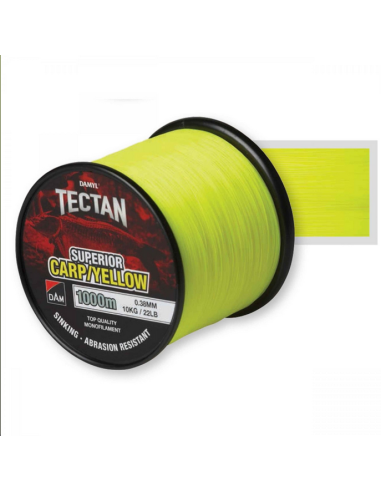 Fir Monofilament DAM Tectan Superior Carp, Yellow, 1000m