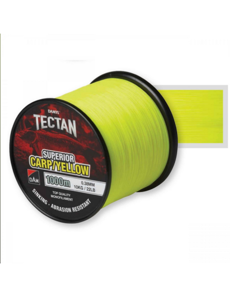 Fir Monofilament DAM Tectan Superior Carp, Yellow, 1000m Fir Monofilament DAM Tectan Superior Carp, Yellow, 1000m