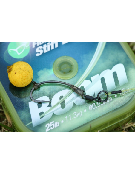 Fir Fluorocarbon Korda Boom Stiff Link, Low Vis Green, 15m Fir Fluorocarbon Korda Boom Stiff Link, Low Vis Green, 15m