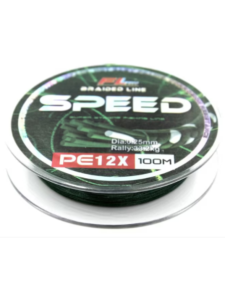 Fir Textil FL Braided Line Speed 12X, 100m Fir Textil FL Braided Line Speed 12X, 100m