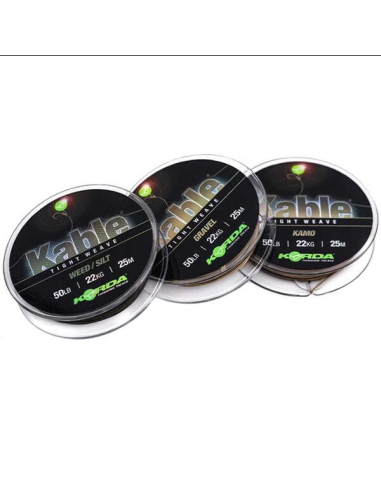 Fir Leadcore Korda Kable Tight Weave, 50lbs, 7m