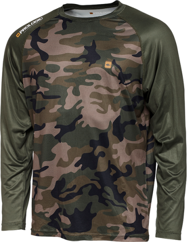 Bluza Prologic UV Long Sleeve, Camo Green