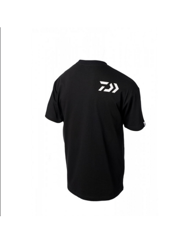 Tricou Daiwa Angler, Black/White