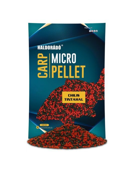 Pelete Haldorado Carp Micro, Chilli and Squid, 3mm, 600g Pelete Haldorado Carp Micro, Chilli and Squid, 3mm, 600g