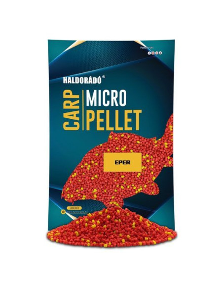 Pelete Haldorado Carp Micro, Capsuna, 3mm, 600g Pelete Haldorado Carp Micro, Capsuna, 3mm, 600g