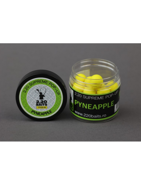 Pop Up 2.20Baits Supreme, Pineapple-NButyric, 16mm, 100ml Pop Up 2.20Baits Supreme, Pineapple-NButyric, 16mm, 100ml