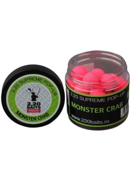 Pop Up 2.20Baits Supreme, Monster Crab, 16mm, 100ml Pop Up 2.20Baits Supreme, Monster Crab, 16mm, 100ml