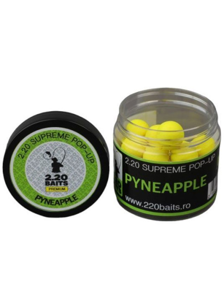 Pop Up 2.20Baits Supreme, Pineapple, 16mm, 100ml Pop Up 2.20Baits Supreme, Pineapple, 16mm, 100ml