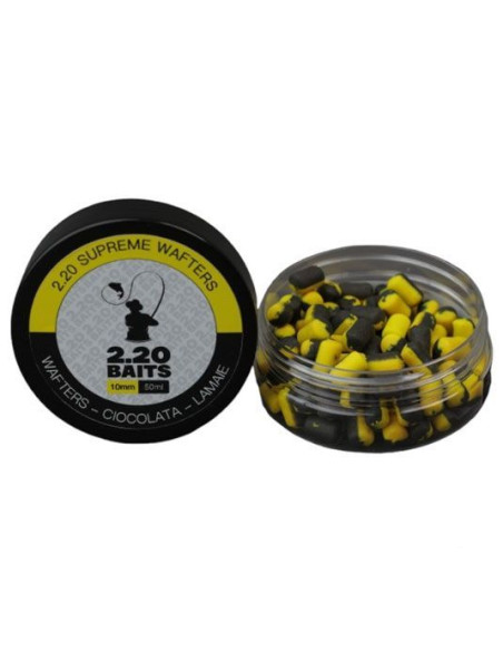 Wafters 2.20 Baits Supreme Wafters, Ciocolata-Lamaie, 4mm, 50ml Wafters 2.20 Baits Supreme Wafters, Ciocolata-Lamaie, 4mm, 50ml