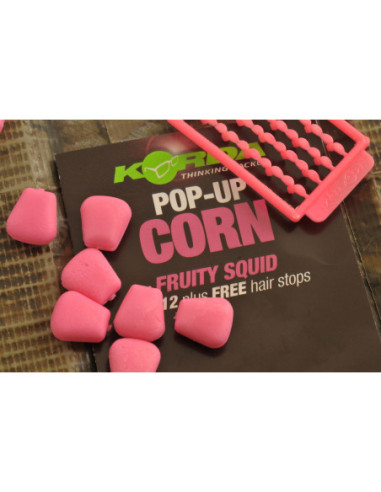 Porumb Flotant Korda Slow Sinking Corn, Squid Roz, 12buc/plic