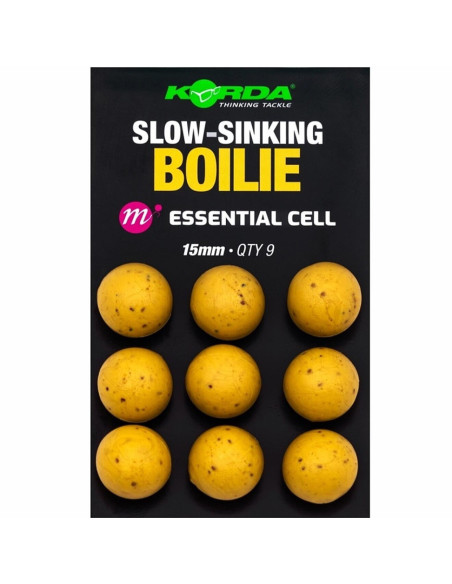 Boilies Artificial Korda Artificial Slow-Sinking Boilie, Essential Cell, 15mm, 9buc/plic Boilies Artificial Korda Artificial Slow-Sinking Boilie, Essential Cell, 15mm, 9buc/plic