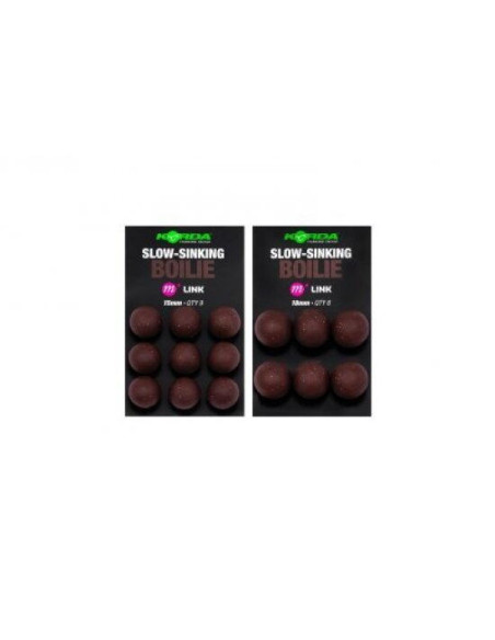 Boilies Artificial Korda Artificial Slow-Sinking Boilie, Link, 15mm, 9buc/plic Boilies Artificial Korda Artificial Slow-Sinking Boilie, Link, 15mm, 9buc/plic