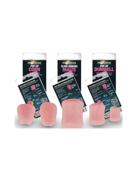 Pelete Flotante Korda Slow-Sinking Dumbell + Free Hair Stops, Squid Roz, 8mm, 10buc/plic Pelete Flotante Korda Slow-Sinking Dumbell + Free Hair Stops, Squid Roz, 8mm, 10buc/plic