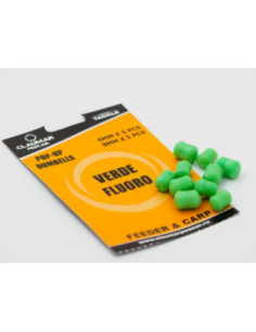 Pop Up Dumbells Claumar, Verde Fluo, 6-8mm, 10buc/plic