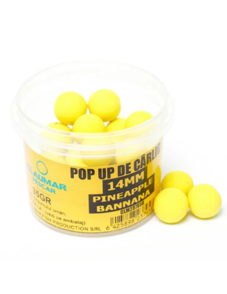Pop Up Claumar, Pineapple / Banana Yellow, 16mm, 35g Pop Up Claumar, Pineapple / Banana Yellow, 16mm, 35g