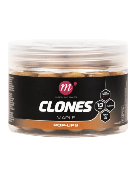 Pop Up Mainline Clones, Maple, 13mm, 150ml Pop Up Mainline Clones, Maple, 13mm, 150ml
