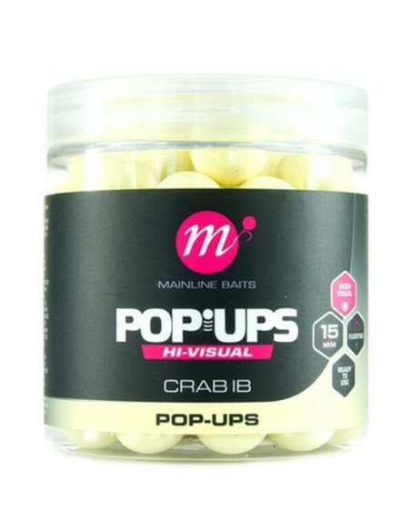 Pop Up Mainline Fluo, Crab IB, 15mm, 250ml