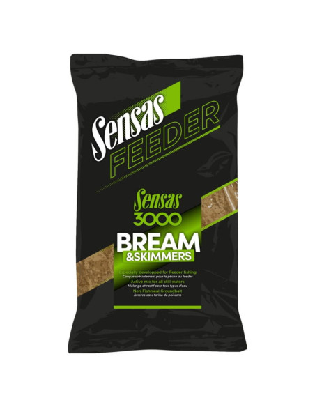 Groundbait Sensas Feeder 3000, Bream Skimmers, 1kg Groundbait Sensas Feeder 3000, Bream Skimmers, 1kg