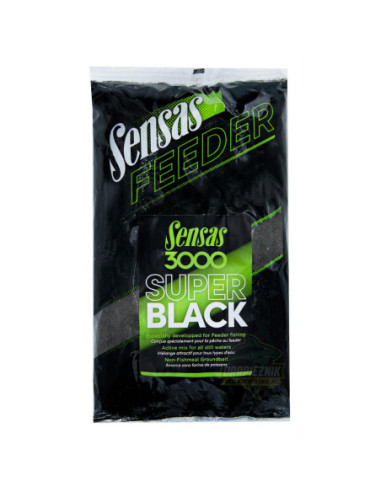 Groundbait Sensas Feeder 3000, Super Black, 1kg