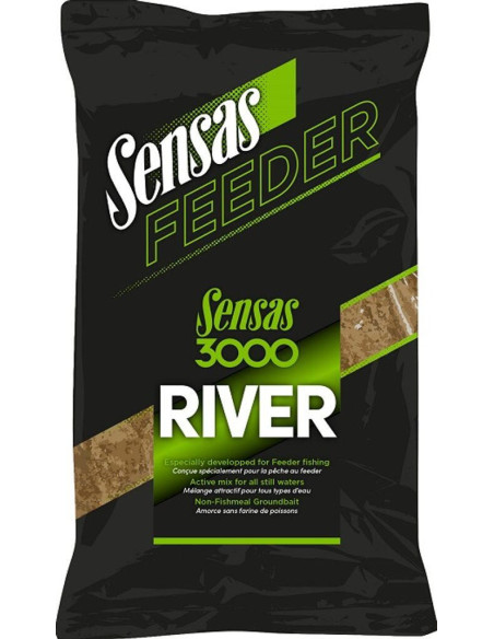 Groundbait Sensas Feeder 3000, River, 1kg Groundbait Sensas Feeder 3000, River, 1kg
