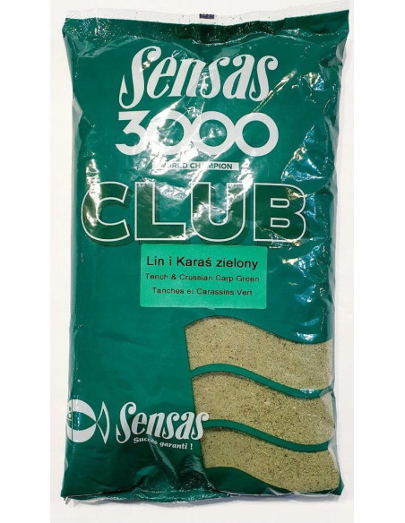 Nada Sensas 3000 Club, Tench Crucian Green, 1kg Nada Sensas 3000 Club, Tench Crucian Green, 1kg