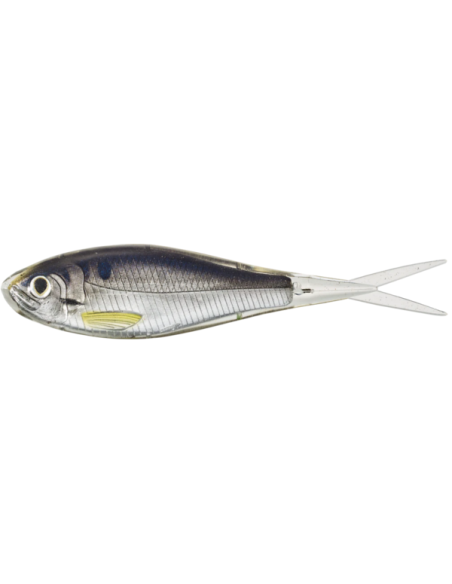 Shad Live Target Skip Shad Soft Jerkbait, Silver/Smoke, 9cm, 4buc/plic Shad Live Target Skip Shad Soft Jerkbait, Silver/Smoke, 9cm, 4buc/plic