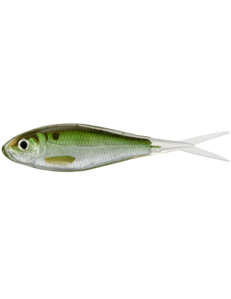 Shad Live Target Skip Shad Soft Jerkbait, Silver/Green, 9cm, 4buc/plic