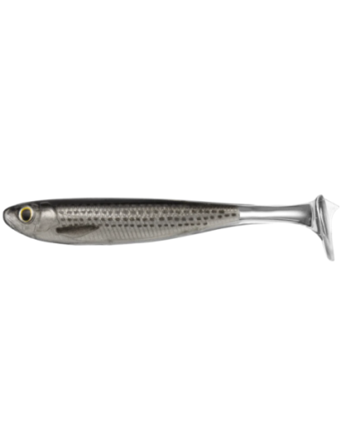 Shad Live Target Slow-Roll Mullet Paddle, Silver/Black, 10cm, 4buc/plic