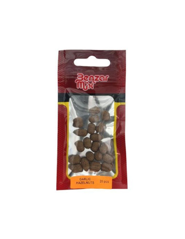 Wafters Benzar Mix Instant Dumbell, Garlic Hazelnuts, 8mm, 20buc/plic