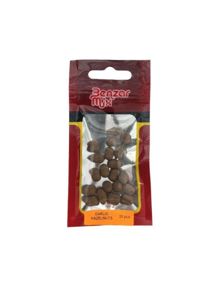 Wafters Benzar Mix Instant Dumbell, Garlic Hazelnuts, 8mm, 20buc/plic Wafters Benzar Mix Instant Dumbell, Garlic Hazelnuts, 8mm, 20buc/plic