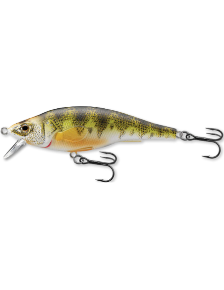Vobler Live Target Yellow Perch Jerkbait, Shallow, Natural/Matte, 9.8cm, 16g Vobler Live Target Yellow Perch Jerkbait, Shallow, Natural/Matte, 9.8cm, 16g