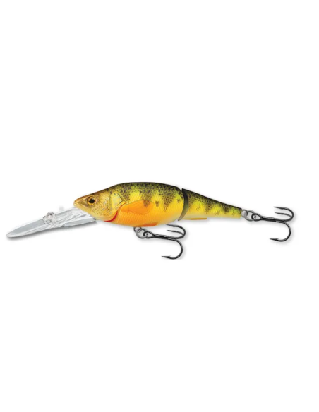 Vobler Live Target Yellow Perch Jointed D, Florescent/Matte, 7.3cm, 11g Vobler Live Target Yellow Perch Jointed D, Florescent/Matte, 7.3cm, 11g