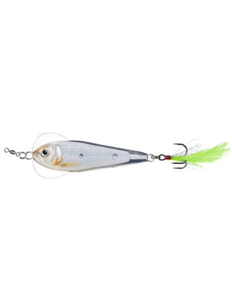 Lingura Oscilanta Live Target Flutter Shad, Glow/Pearl, 5.5cm, 14g Lingura Oscilanta Live Target Flutter Shad, Glow/Pearl, 5.5cm, 14g