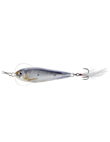 Lingura Oscilanta Live Target Flutter Shad, Silver/Black, 5.5cm, 14g