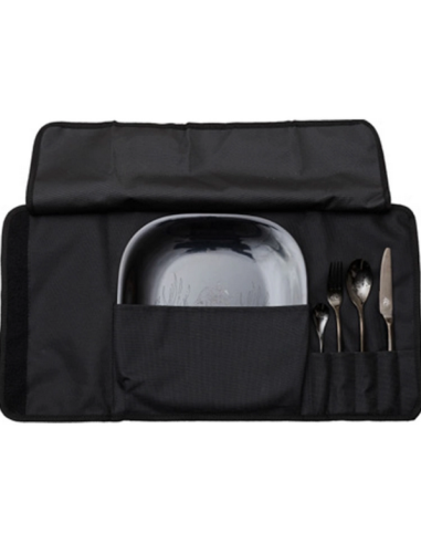 Trusa Picnic pentru O Persoana Prologic BlackFire, 25x25cm