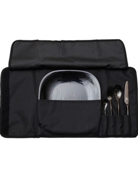 Trusa Picnic pentru O Persoana Prologic BlackFire, 25x25cm