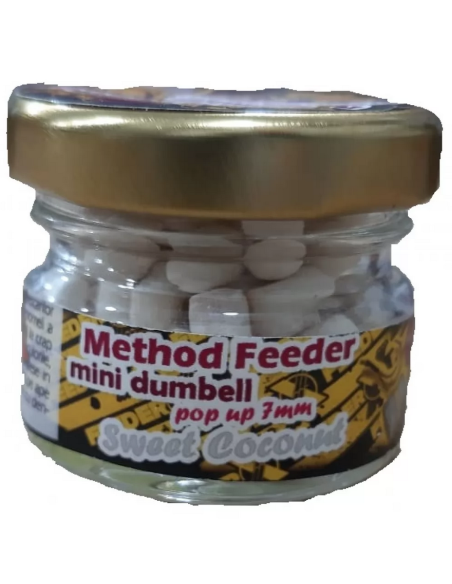 Dumbell FeederX Metod Feeder Mini, Cocos & Betaina, 7mm, 60buc Dumbell FeederX Metod Feeder Mini, Cocos & Betaina, 7mm, 60buc