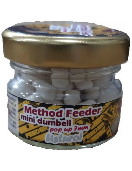 Dumbell FeederX Metod Feeder Mini, Usturoi, 7mm, 60buc Dumbell FeederX Metod Feeder Mini, Usturoi, 7mm, 60buc