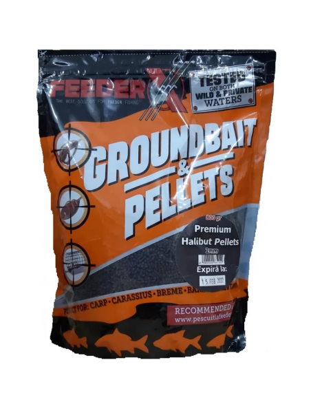 Pelete Feederx Premium Pellets, Halibut, 2mm, 800g Pelete Feederx Premium Pellets, Halibut, 2mm, 800g