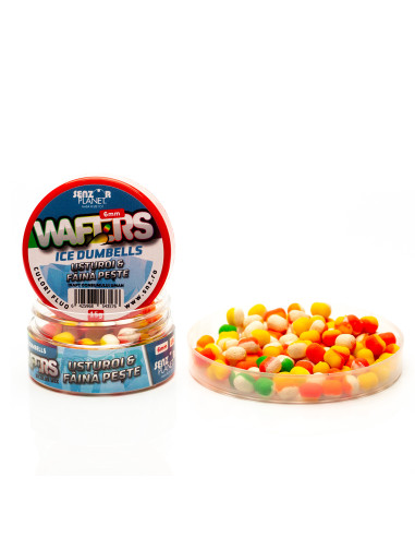 Wafters Senzor Planet Ice Dumbells Bicolor, Usturoi / Faina Peste, 6mm, 15g